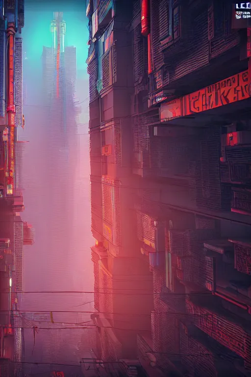 Image similar to high quality 3 d render cyberpunk mumbai!, kalighat hanuman!! head highly detailed, cinematic smooth unreal engine, lee madgwick & yuto yamada, hard morning light, long shot, low angle, uhd 8 k, sharp focus