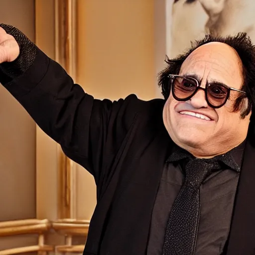 Prompt: Danny Devito plays Jotaro Kujo in the JoJo live action movie