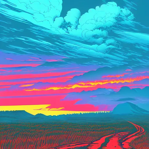 Image similar to Clouds at sunset by Dan Mumford