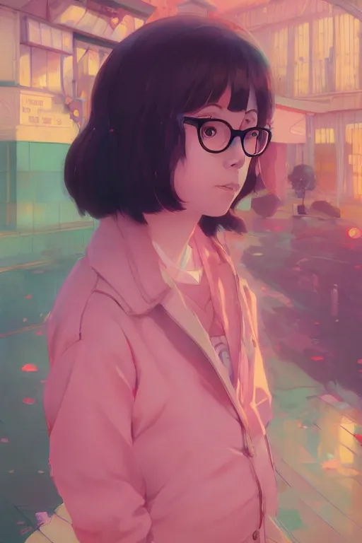 Image similar to a portrait of a cute todd solondz, vivid colors, soft lighting, atmospheric, cinematic, moody, in the style of ilya kuvshinov and range murata, krenz cushart, oil on canvas, 8 k