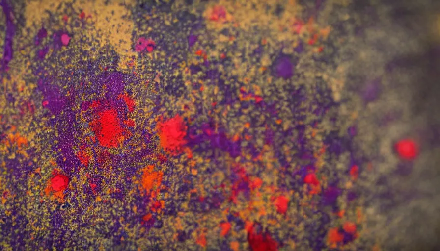 Prompt: sorrow intense likely, acid bleeding deep colors, sense of decay given, throw into the abyssal despair, various refining techniques, micro macro auto focus