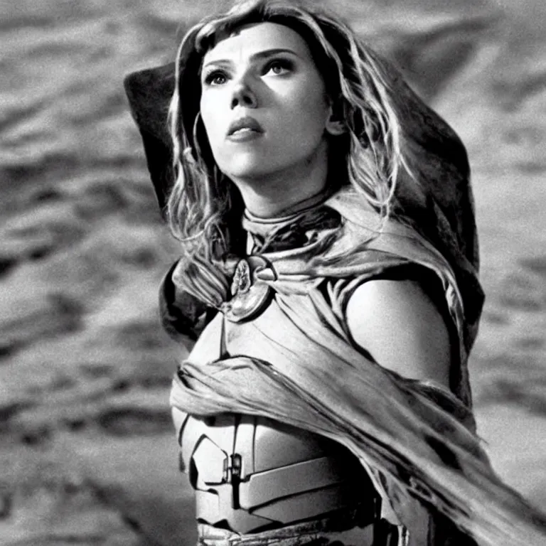 Image similar to a still of Scarlett Johansson in Dune (1984)