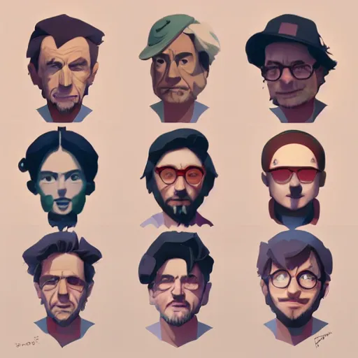 Image similar to face icon stylized minimalist steven spielberg, loftis, cory behance hd by jesper ejsing, by rhads, makoto shinkai and lois van baarle, ilya kuvshinov, rossdraws global illumination