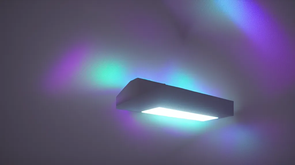 Image similar to volumetric iridescent light, 8 k, 3 d render, keyshot, octane, behance, industrial design, trending