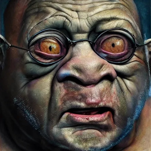 Prompt: hyperrealistic mixed media high resolution painting of (Danny DeVito) is Gollum, stunning 3d render inspired art by Jamie Salmon and István Sándorfi and Unreal Engine and Greg Rutkowski, perfect facial symmetry, dim volumetric lighting, 8k octane beautifully detailed render, full body shot, post-processing, extremely hyper-detailed, intricate, epic composition, highly detailed attributes, highly detailed atmosphere, cinematic lighting, masterpiece, trending on artstation, very very detailed, masterpiece, stunning, flawless completion, lifelike texture, perfection,