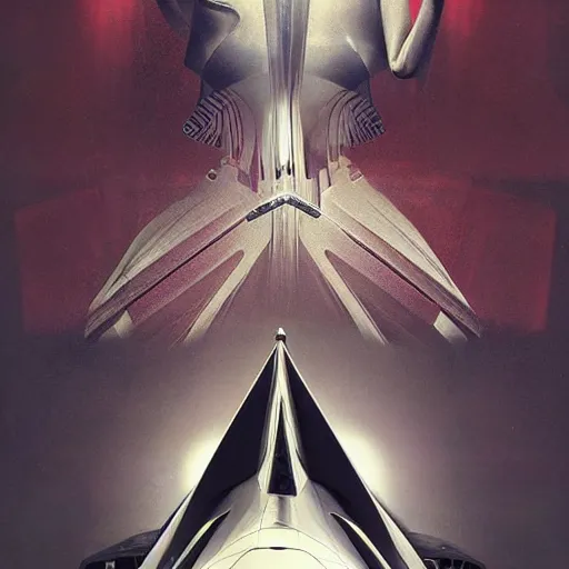 Image similar to sci-fi organic zaha hadid car 30% of canvas and wall structure in the coronation of napoleon painting by Jacques-Louis David and in the blade runner 2049 film search pinterest keyshot product render 4k in dark plastic