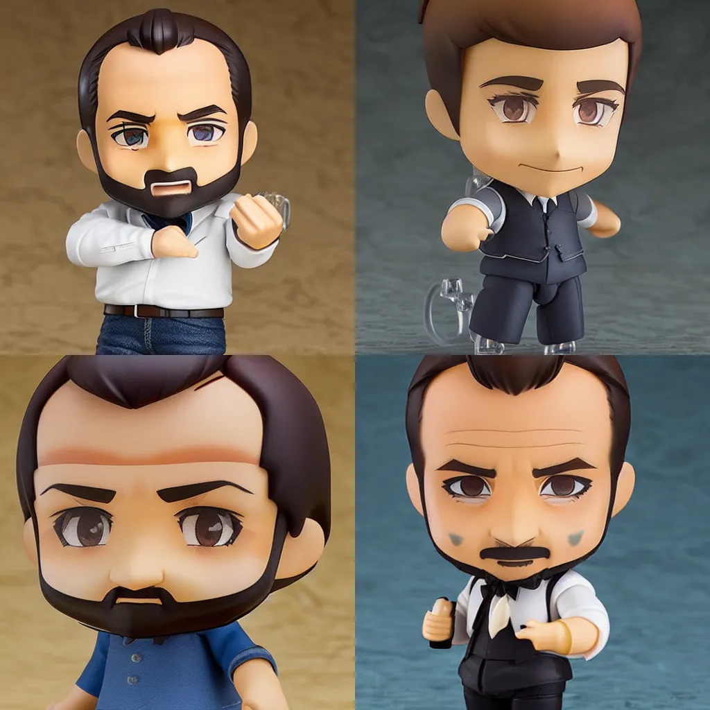 Prompt: Nendoroid Jean Dujardin