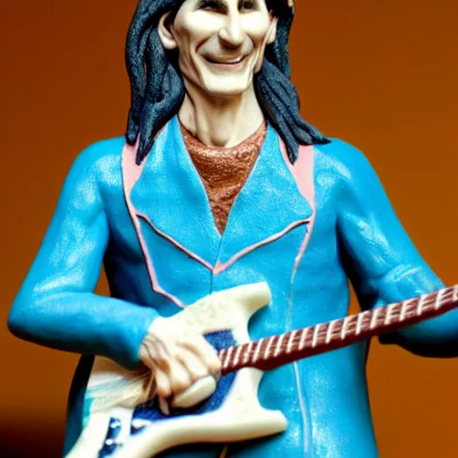 Prompt: Steve vai as a clay figure