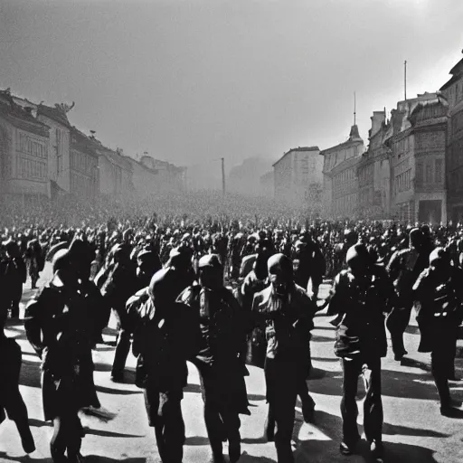 Image similar to the prague spring, kosef koudelka,