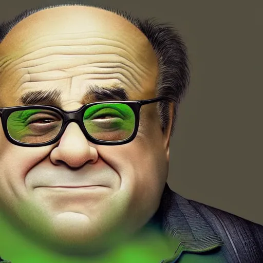 Prompt: hyperrealistic mixed media high resolution image of Danny DeVito made of green gelatin, stunning 3d render inspired art by István Sándorfi and Greg Rutkowski, perfect symmetry, dim volumetric lighting, 8k octane beautifully detailed render, post-processing, extremely hyper-detailed, intricate, epic composition, highly detailed attributes, highly detailed atmosphere, cinematic lighting, masterpiece, trending on artstation, very very detailed, masterpiece, stunning, flawless structure, lifelike texture, perfection,