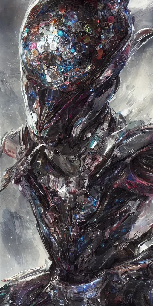 Image similar to ellon musk artwork by Yoshitaka Amano, 4k, hyper detailed, trending on artstation