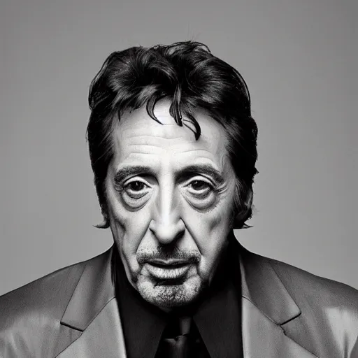 Image similar to portrait of al pacino by mitch griffiths