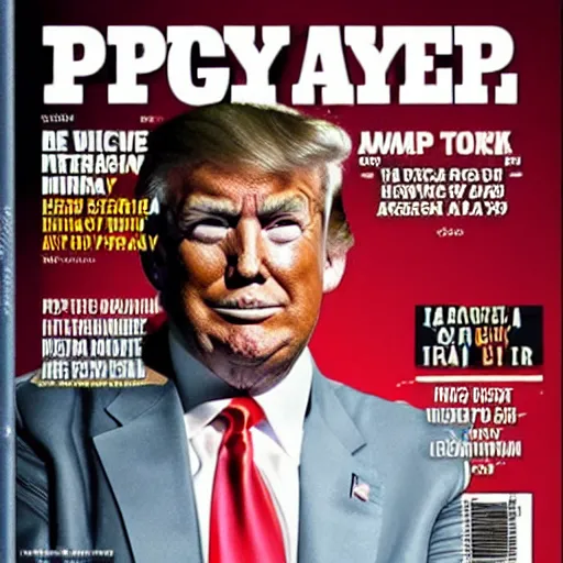 Prompt: Trump, playboy magazine cover