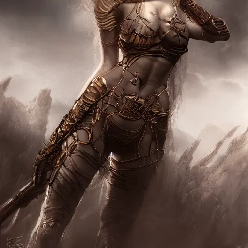 Image similar to a princess of mars, intricate detail, royo, klimt, miro, vallejo, frazetta, giger, whealan, hd, unreal engine,