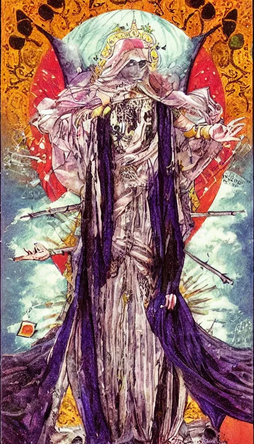 Image similar to the high priestess, tarot, art germ