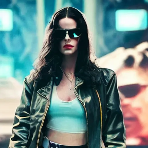 Prompt: cyberpunk lana del rey trending