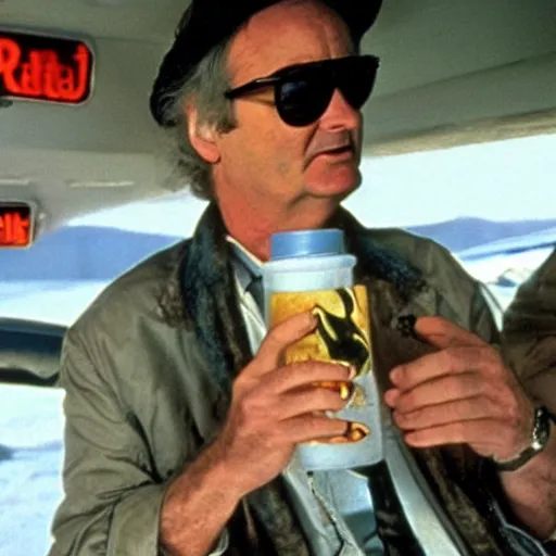 Image similar to bill murray in fear and loathing