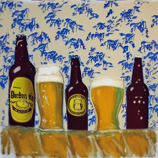 Image similar to perfect blue scene of beer,