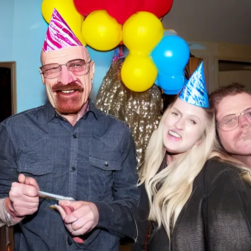 Image similar to birthday party photos of walter white