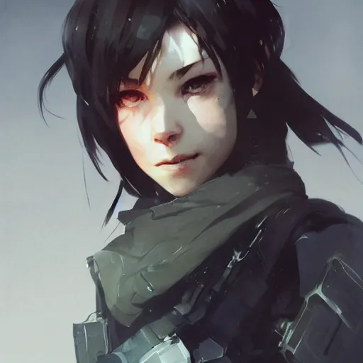 Image similar to realistic portrait of Sinon from sao, dramatic lighting, illustration by Greg rutkowski, yoji shinkawa, 4k, digital art, concept art, trending on artstation