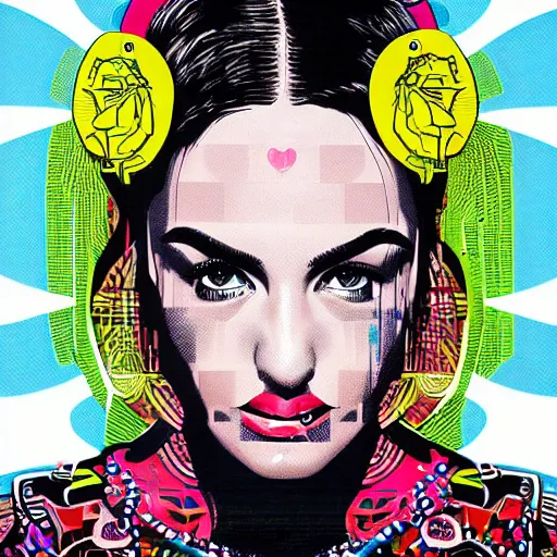 Image similar to portrait by Tristan Eaton