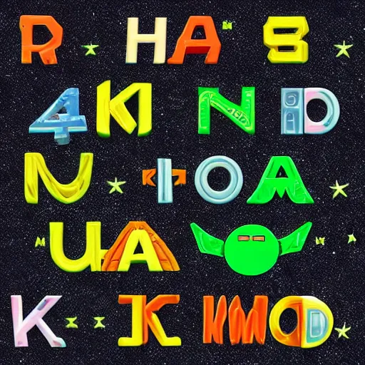 Image similar to alien alphabet, 4 k details