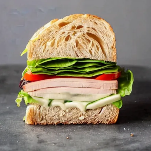 Image similar to photo of a sandwich that looks like boris johnson