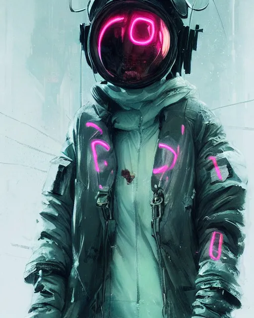 Image similar to detailed portrait neon operator girl, cyberpunk futuristic, neon, reflective puffy coat, decorated with traditional japanese by ismail inceoglu dragan bibin hans thoma greg rutkowski alexandros pyromallis nekro rene margitte, illustrated, perfect face, fine details, realistic shaded, fine - face, pretty face