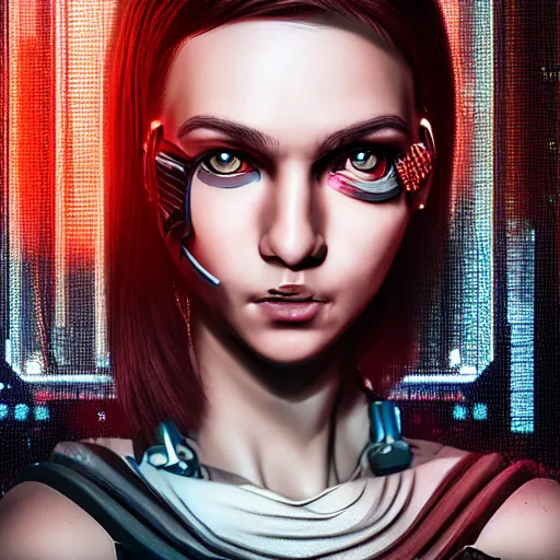 Prompt: the cyberpunk girl portrait, 4k, 35mm, H 1000