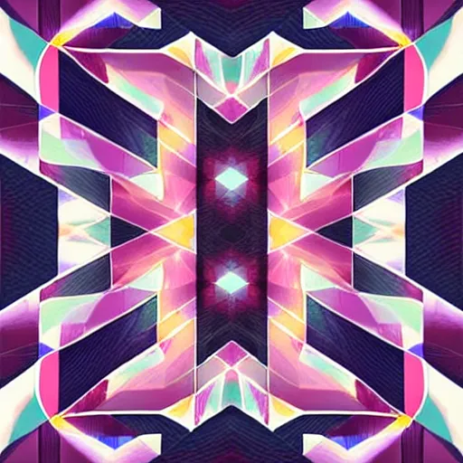 Image similar to beautiful geometrical digital art