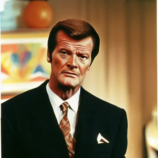 Prompt: Roger Moore as Sean Connory