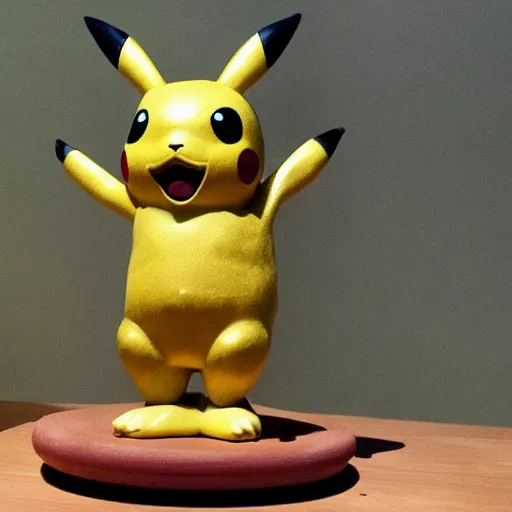 Image similar to Pikachu Sculpture made out of tock