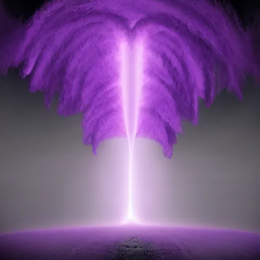 Prompt: a purple tornado, digital art, beautiful dramatic lighting