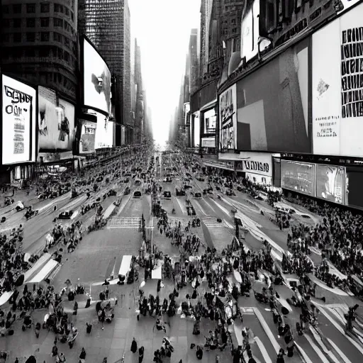 Prompt: photorealistic photos nick ut and eddie adams and margaret bourke and yousuf karshs and alfred eisenstaedt, smooth, sharp details, 5 k extremely detailed, aesthetic / tribe in time square