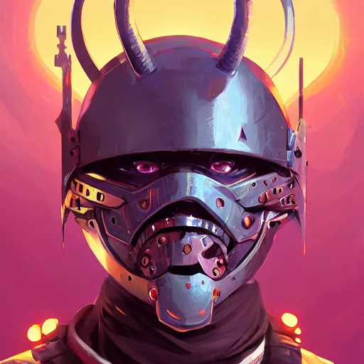 Image similar to cyberpunk viking helmet mask warrior goddess robot ninja fantasy, art gta 5 cover, official fanart behance hd artstation by jesper ejsing, by rhads, makoto shinkai and lois van baarle, ilya kuvshinov, ossdraws