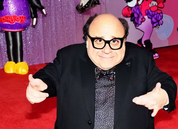 Prompt: danny devito hello kitty