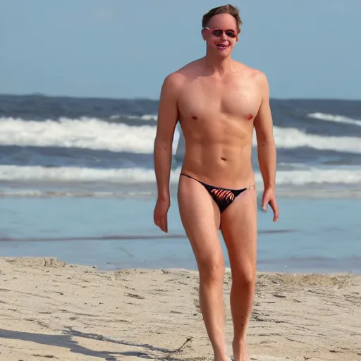 Image similar to Jerma985 On the beach in bikini