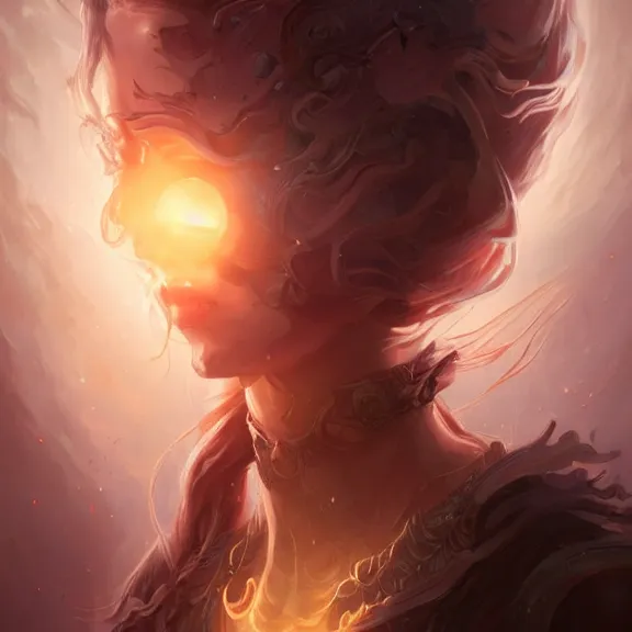 Prompt: a highly detailed portrait in the style of karmen loh and in the style of peter mohrbacher. glowing rune of magical power.