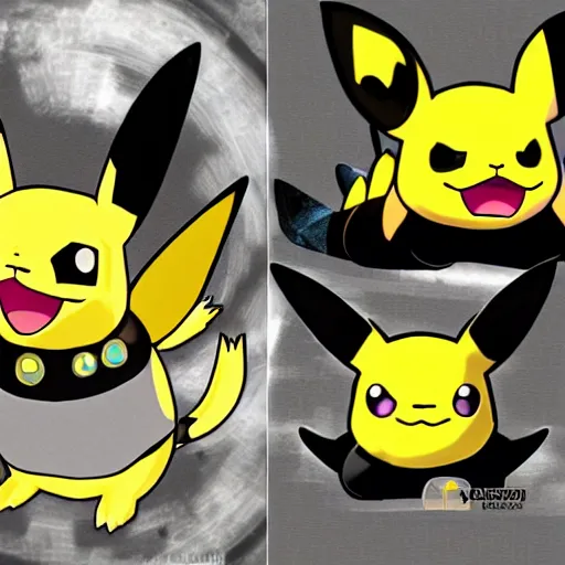 Image similar to picachu in Umbreon evolution