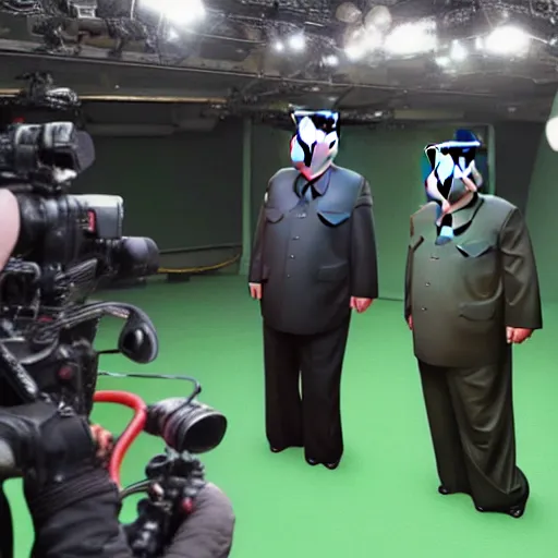 Image similar to kim jong un on a green screen, photography,