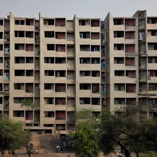 Image similar to brutalist public housing in New Delhi India