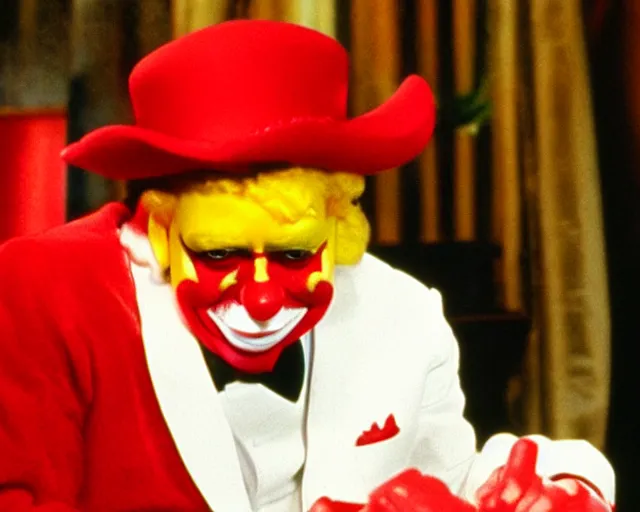 Image similar to ronald macdonald as scarface