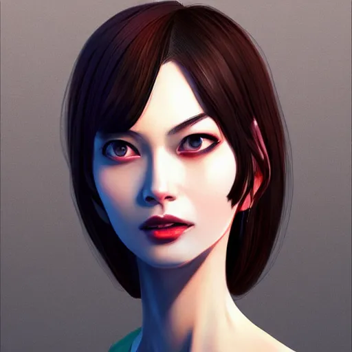 Image similar to Goro Majima as slim beautiful young girl, elegant, 2d, ultra highly detailed, digital painting, smooth, sharp focus, artstation, art by Ilya Kuvshinov