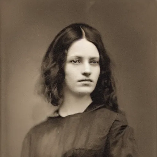 Image similar to daguerrotype of a pretty Dutch supermodel