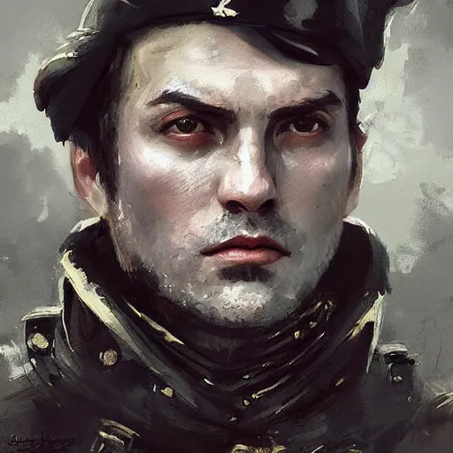 Image similar to portrait of king of asturia don pelayo, colourised, face portrait, epic, tragic, military art, fantasy, dieselpunk, hd shot, digital portrait, beautiful, artstation, comic style, by artgerm, guy denning, jakub rozalski, magali villeneuve and charlie bowater