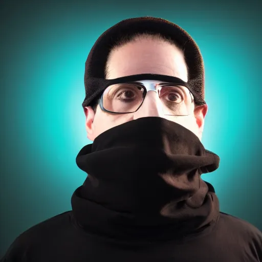 Prompt: kevin mitnick dressed as a robber, modelsociety, radiant skin, huge anime eyes, rtx on, perfect face, directed gaze, intricate, sony a 7 r iv, symmetric balance, polarizing filter, photolab, lightroom, 4 k, dolby vision, photography award