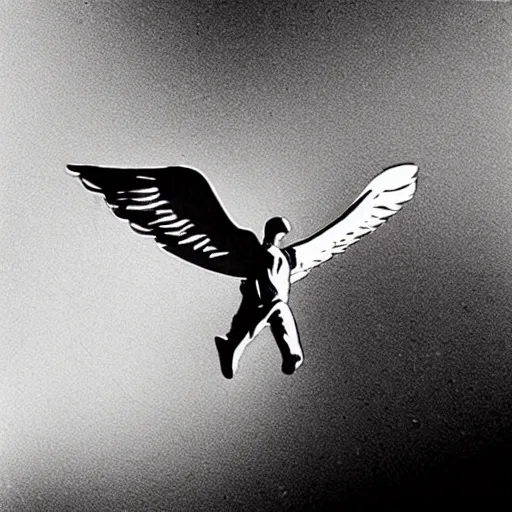 Prompt: “a biblically accurate angel soaring above in the sky, found footage, cctv footage”