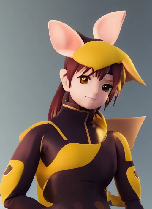 Prompt: portrait of raichu ,, realistic anime, sharp focus, octane render, trending on artstation, 8k