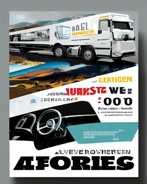 Image similar to advertisement poster for a cooperative vehicle company, modern graphic design, very detailed