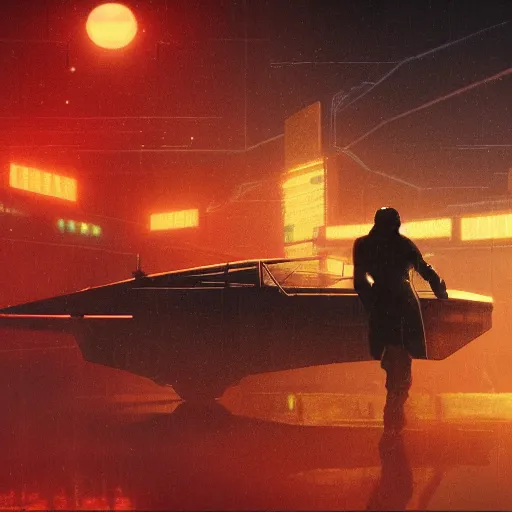 Prompt: blade runner landscape, cg society, photoreal, syd mead, 4 k, ultra high reesolution